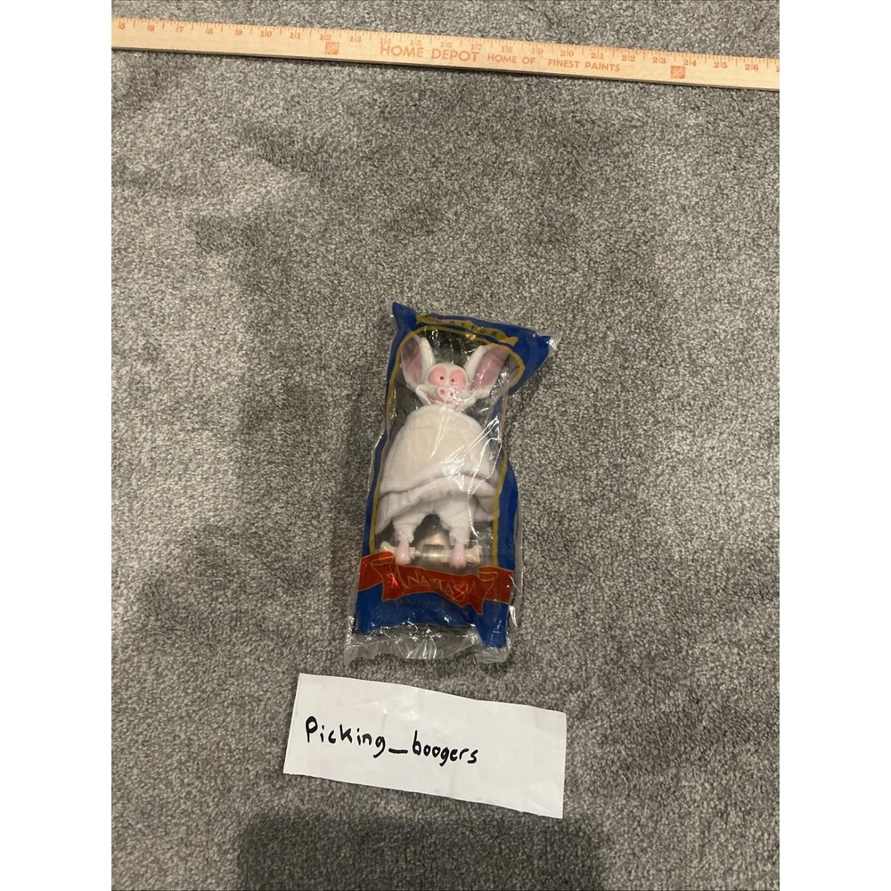 Anastasia BARTOK Bat Hanging Plush Toy Sealed 1997 Burger King Promo Toy